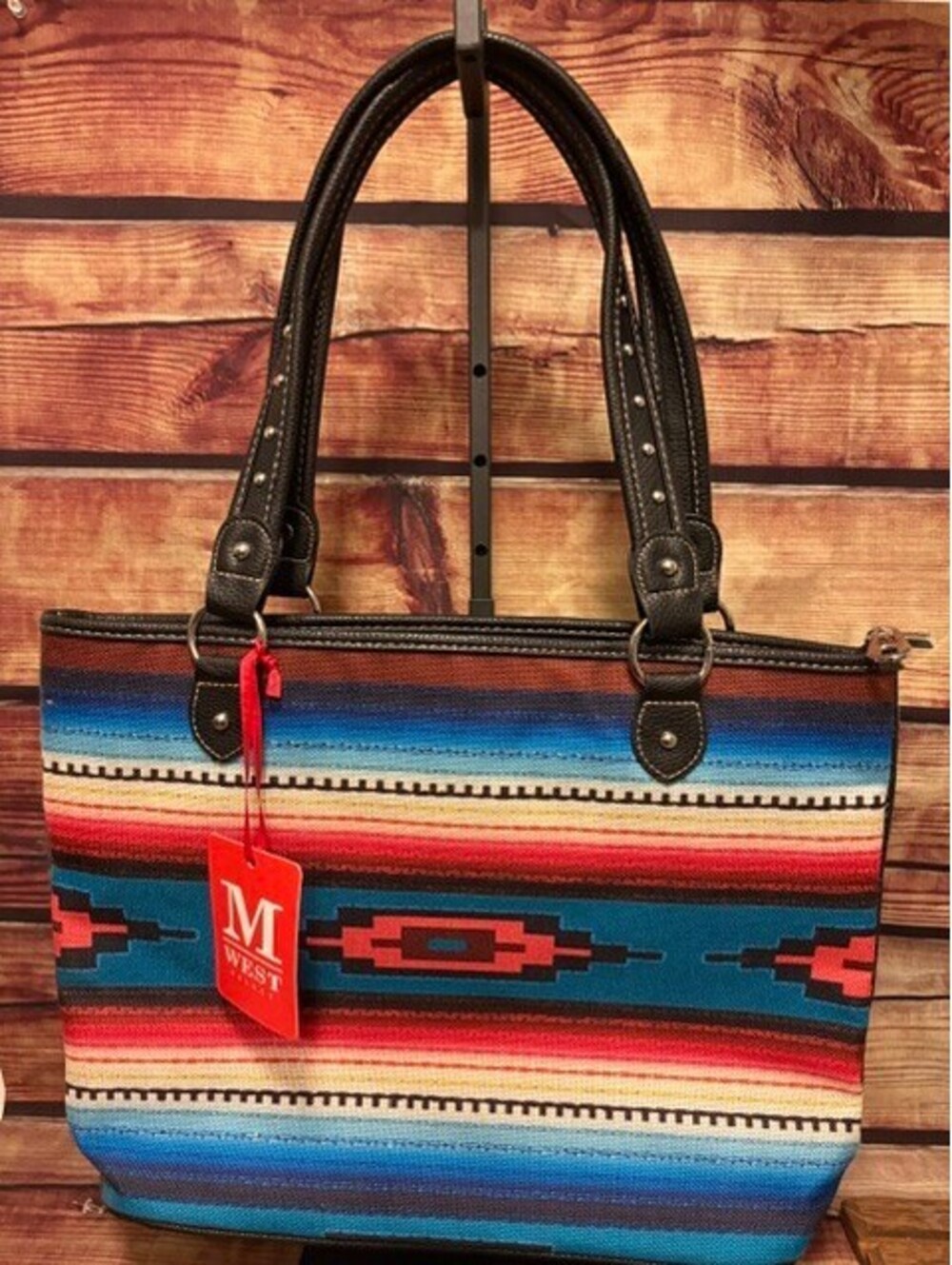 Montana West Aztec Western Canvas Tote NWT